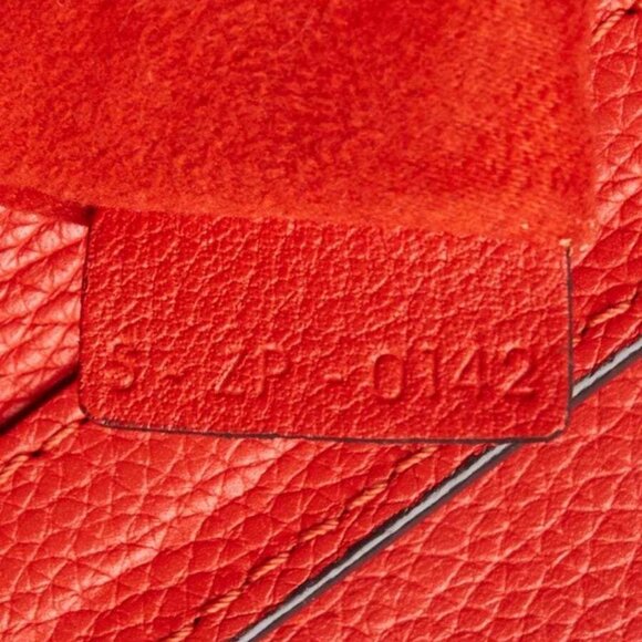 Celine Orange Pebbled Leather Micro Luggage Tote Bag - Picture 12 of 12